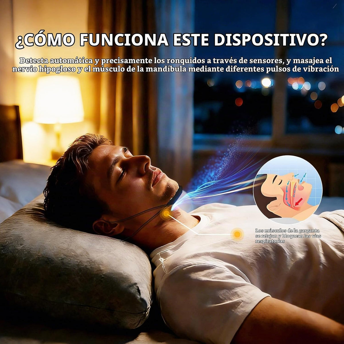 Dispositivo inteligente antironquidos
